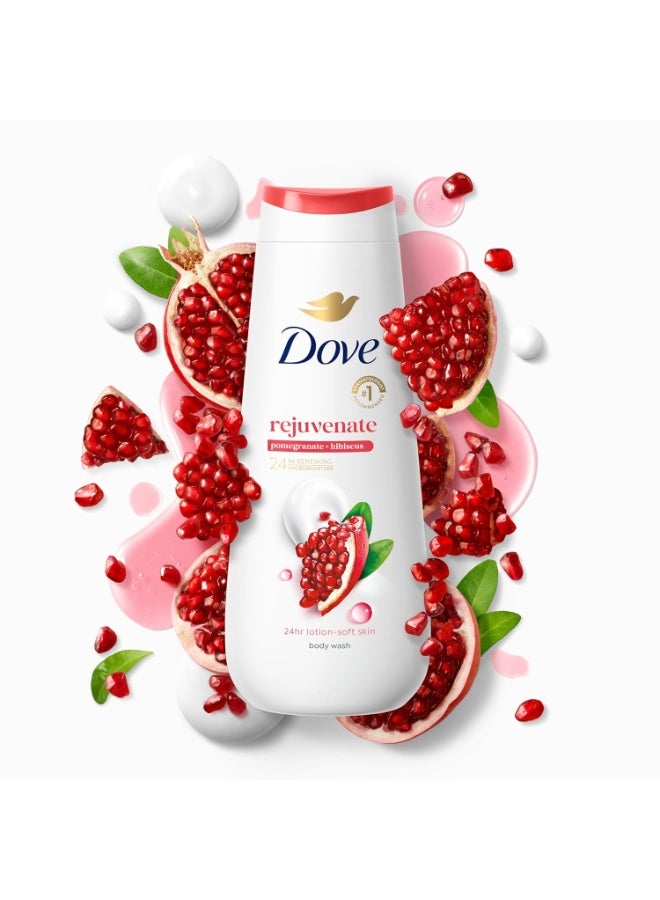 دوف غسول الجسم دوف ريجوفينيت بالرمان والكركديه، 651 مل (22 أونصة) - Image 3